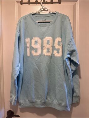 Light Blue '1989' Crewneck Sweater